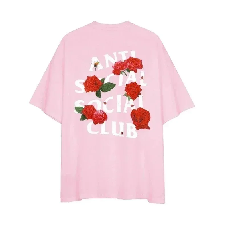 Anti Social Social Club Anti Social Social Club Pink Roses T-Shirt Pink - 1