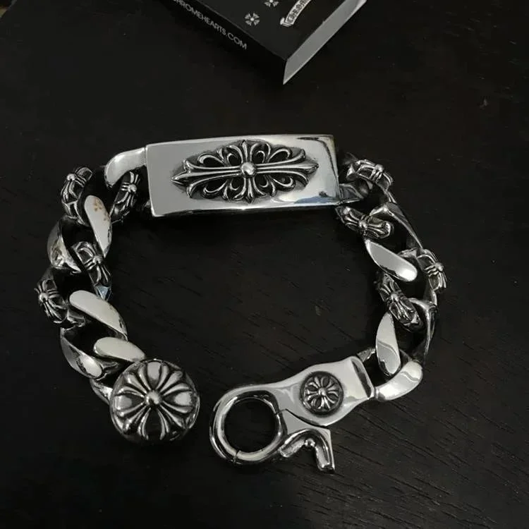 Chrome Hearts Chrome Hearts Cemetery Cross Bracelet SL17 Jewelry Silver - 1