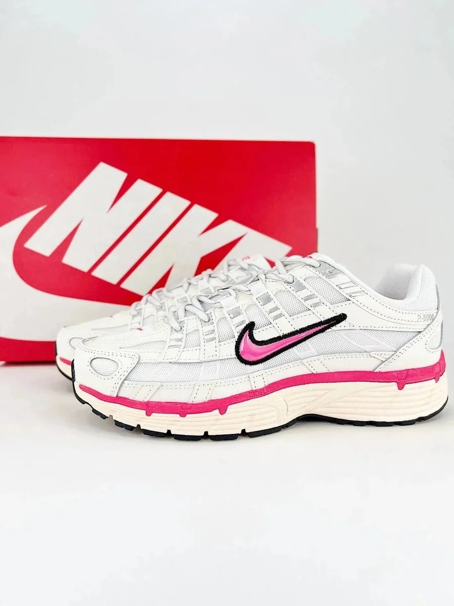 Nike Nike P-6000 White/Pink Sneakers White - 1