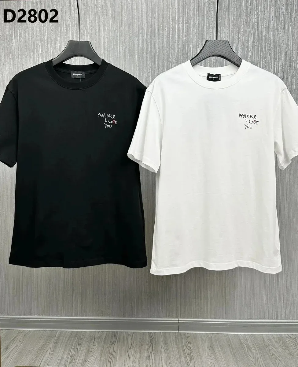 DSQUARED2 DSQUARED2 Amore I Love You T-Shirts Black & White Black - 1