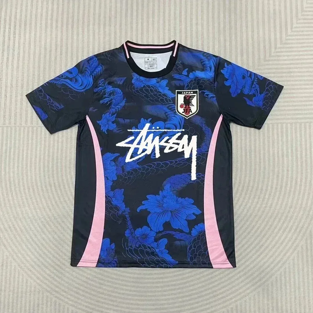 Stussy Stussy Japan Blue Dragon Jersey T-Shirt Blue