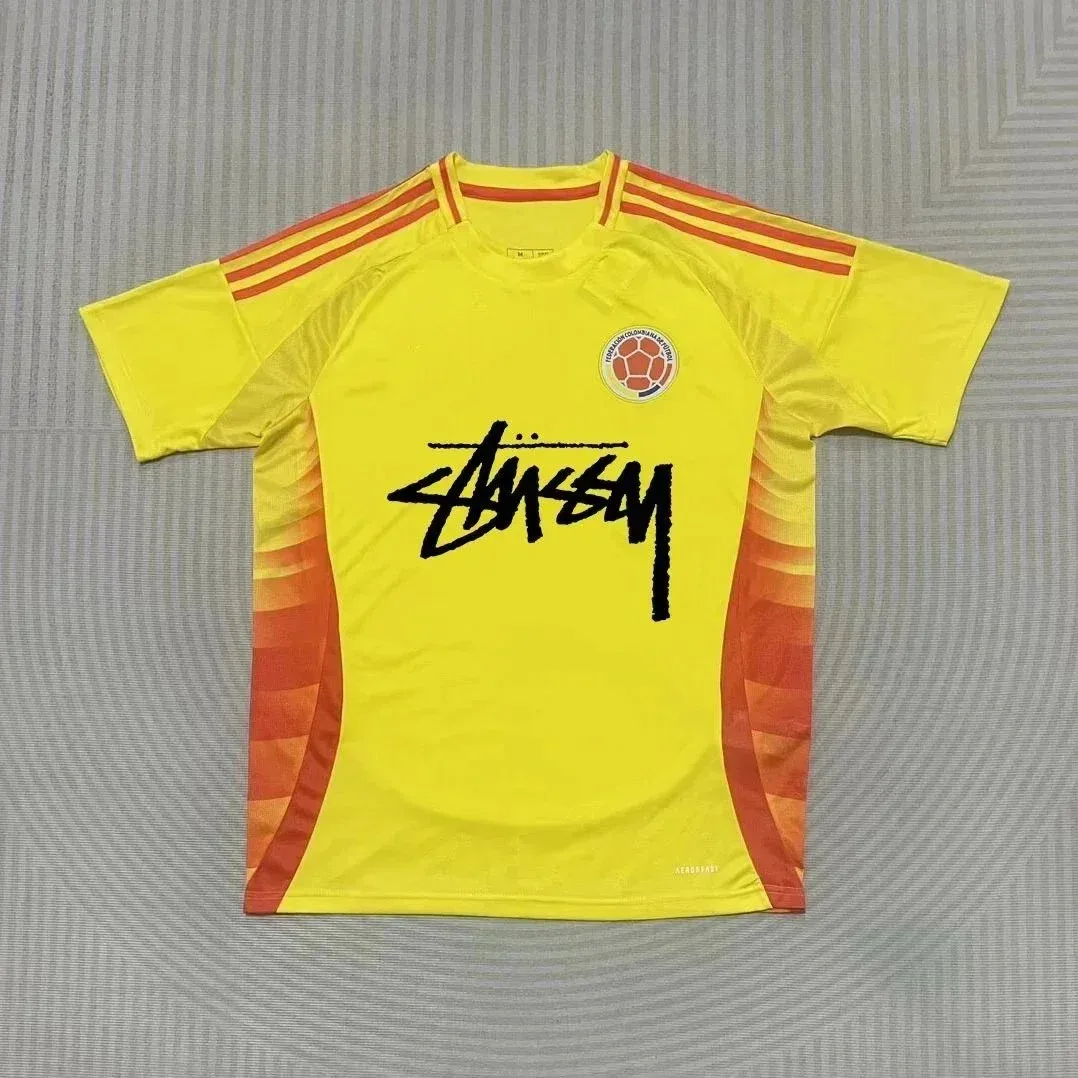 Adidas Adidas Serie A Colombia Home Signature Jersey Yellow Yellow