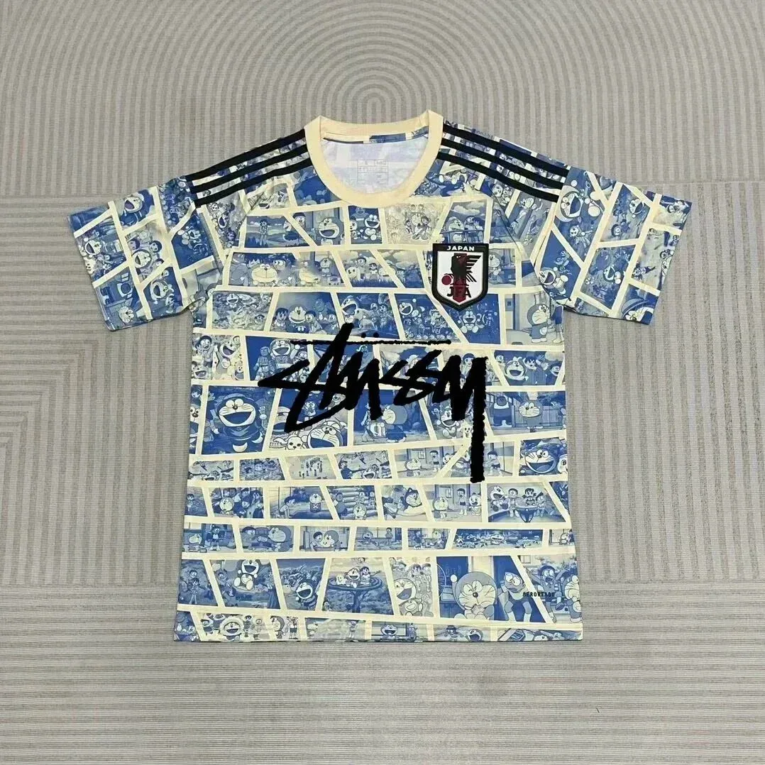 Stussy Stussy Doraemon Japan Jersey T-Shirt Cream - 1