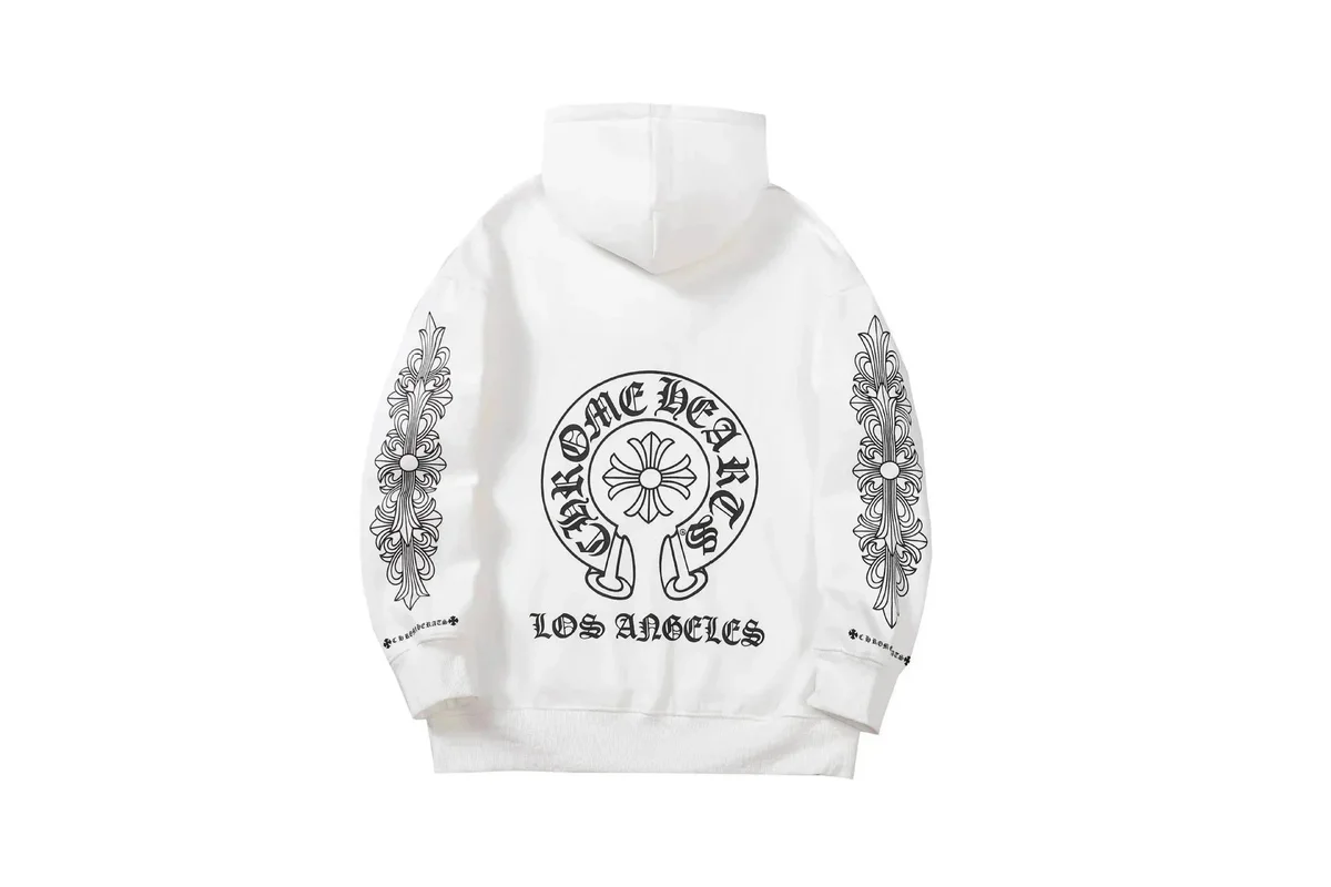 Chrome Hearts Chrome Hearts One Heart Los Angeles White Hoodie White - 1