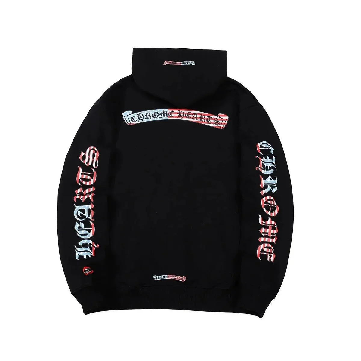 Chrome Hearts Chrome Hearts American Flag Hoodie Black Black - 1