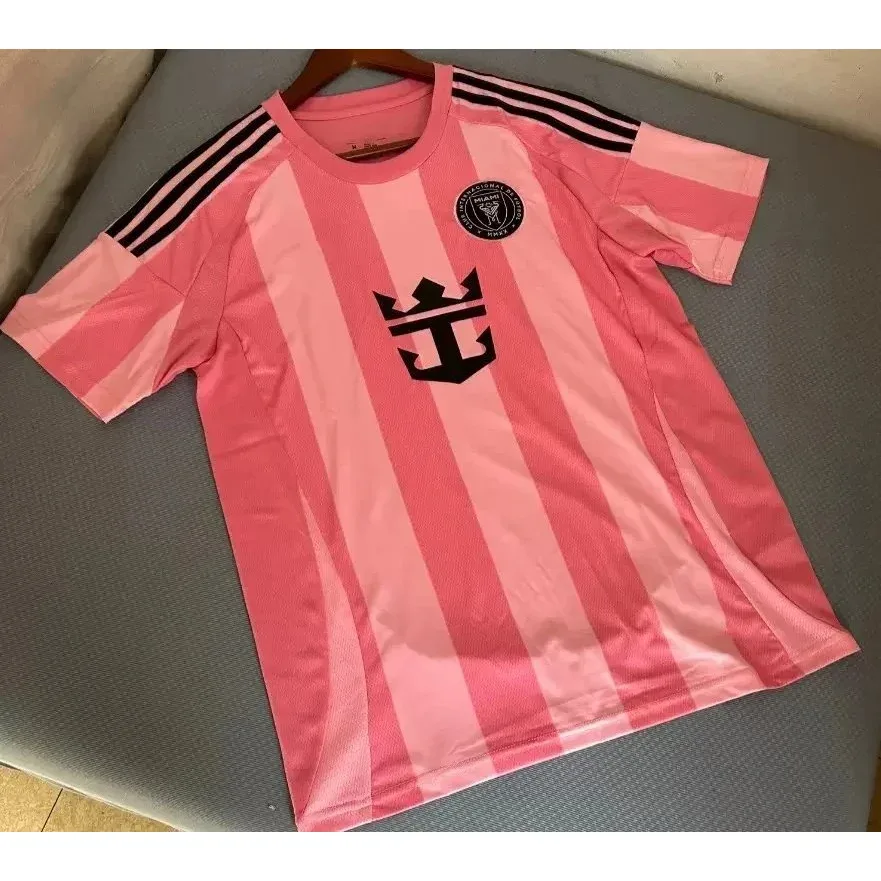 Adidas Adidas Trefoil Pink Stripe Jersey T-Shirt Pink - 1
