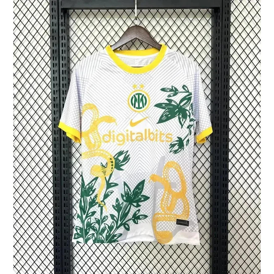 Nike Nike Inter Milan Away Jersey White/Green/Orange Football Shirt White - 1