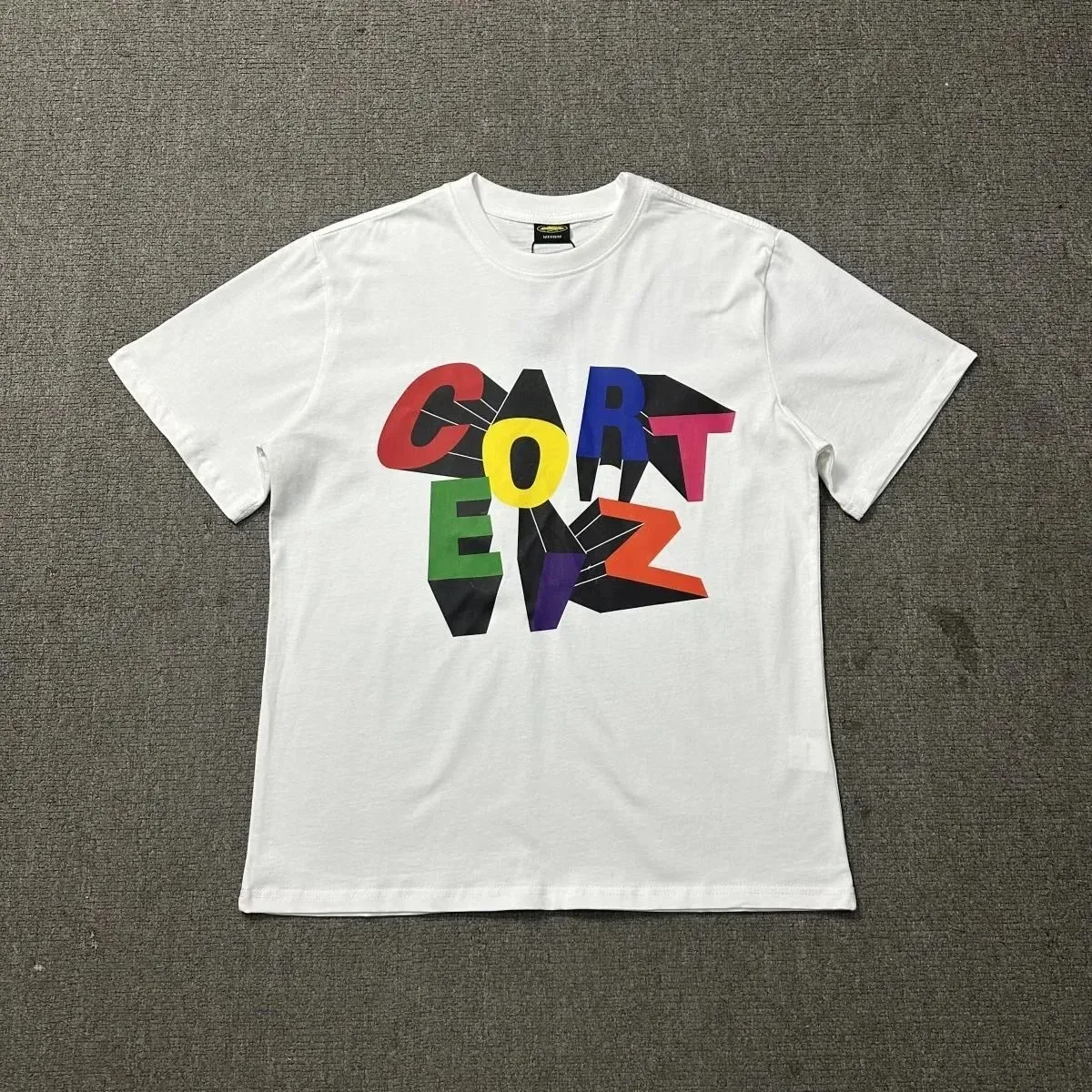Corteiz Cortez Color Block 'CORT EIZ' T-Shirt White White - 1