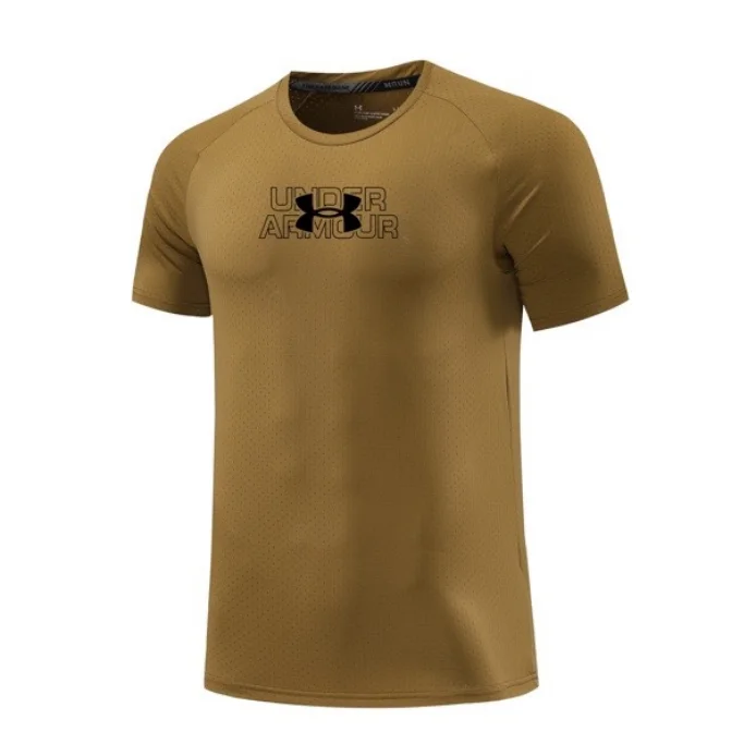 Under Armour Under Armour T-Shirt Olive Green Performance Top Brown - 1