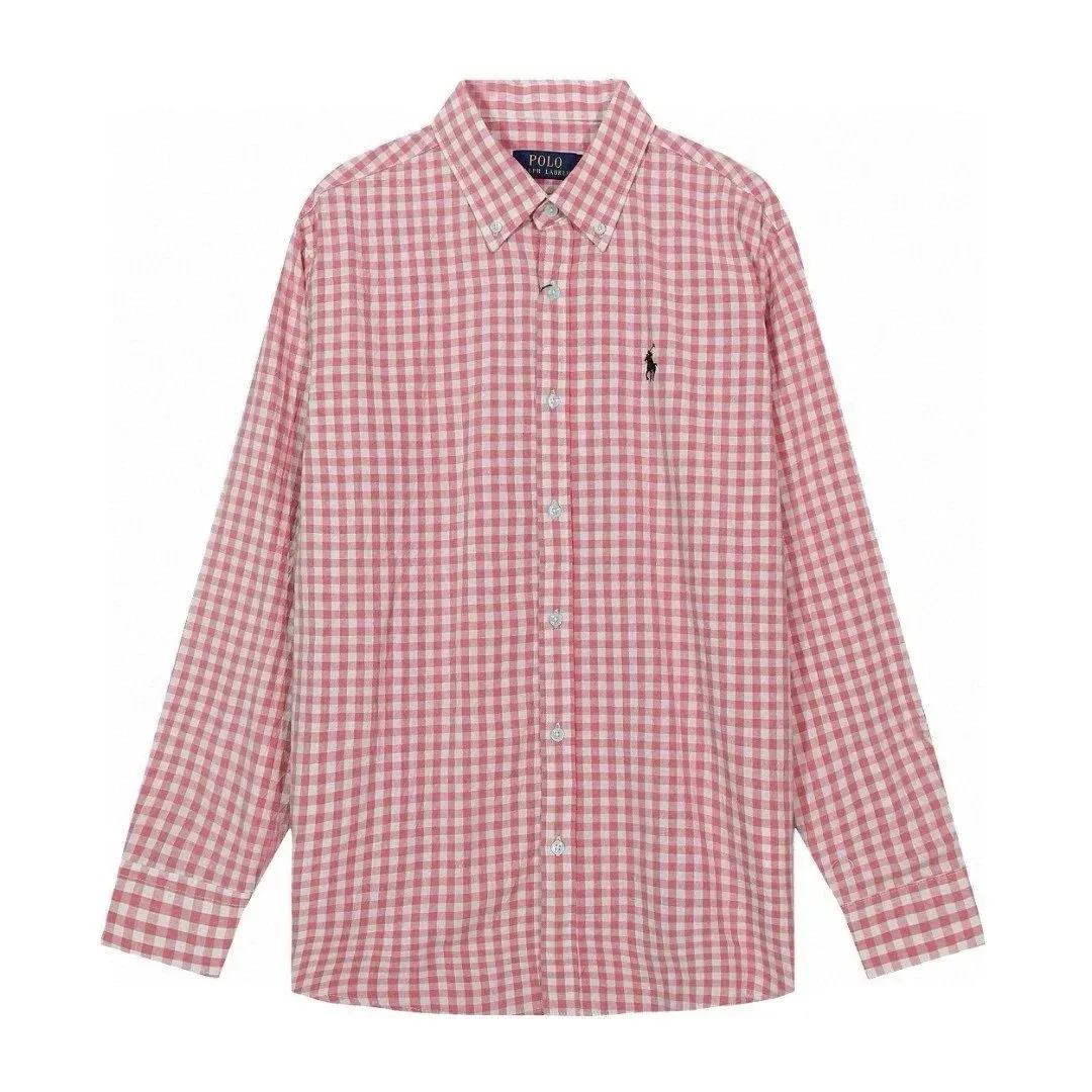 Polo Ralph Lauren Polo Ralph Lauren Classic Logo Pink Gingham Shirt Pink - 1