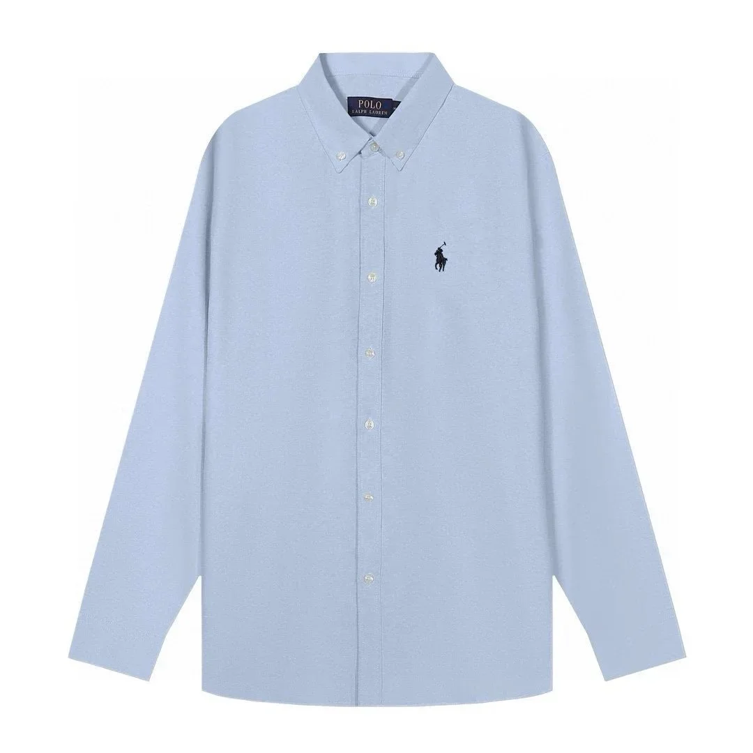 Polo Ralph Lauren Polo Ralph Lauren Classic Logo Light Blue Button-Up Shirt Blue - 1