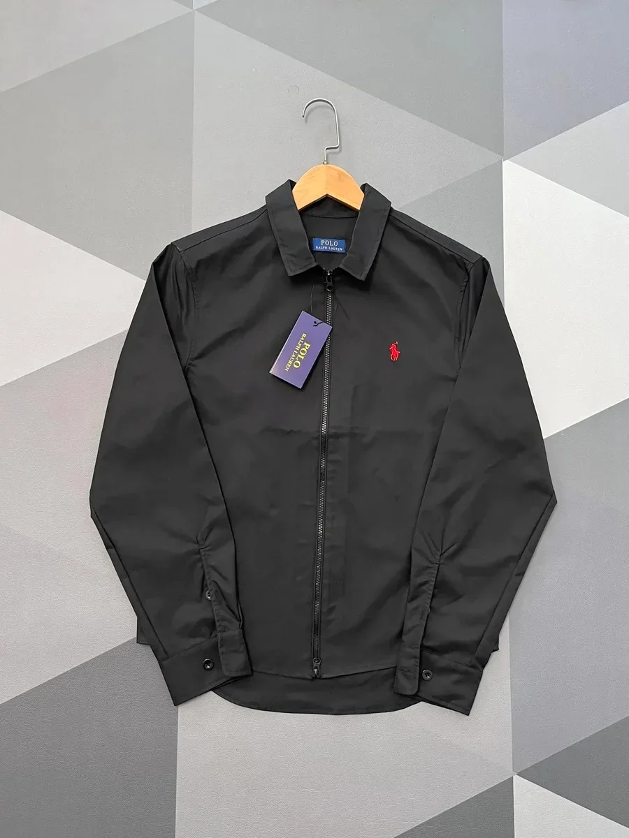 Polo Ralph Lauren Polo Ralph Lauren Black Zip-Up Shirt Black - 1