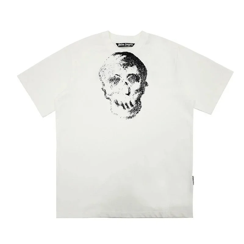 Palm Angels Palm Angels Track Skull White T-Shirt White - 1