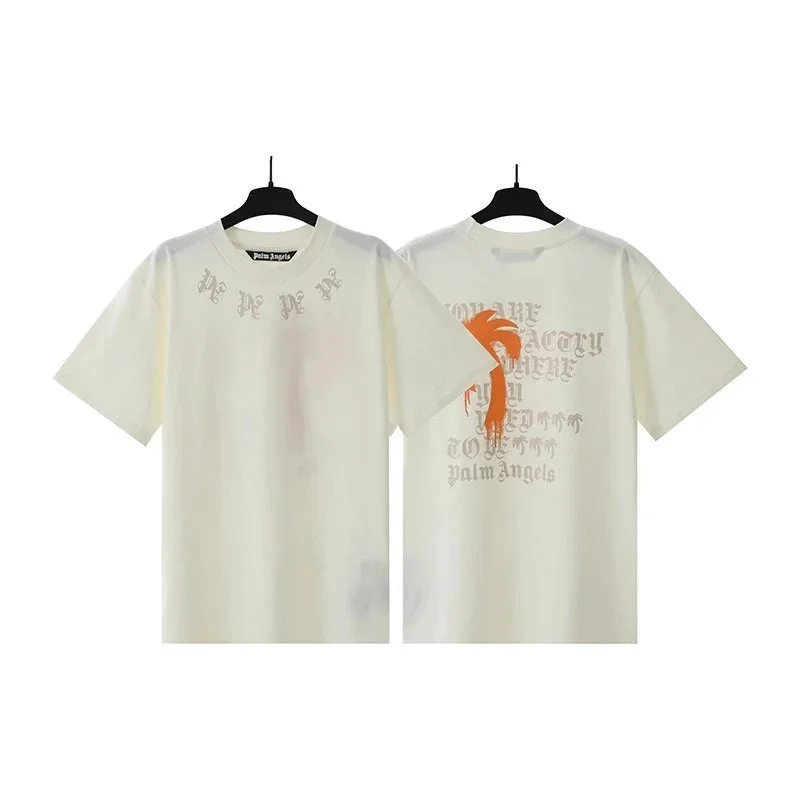 Palm Angels Palm Angels Palm Track T-Shirt Cream Cream - 1