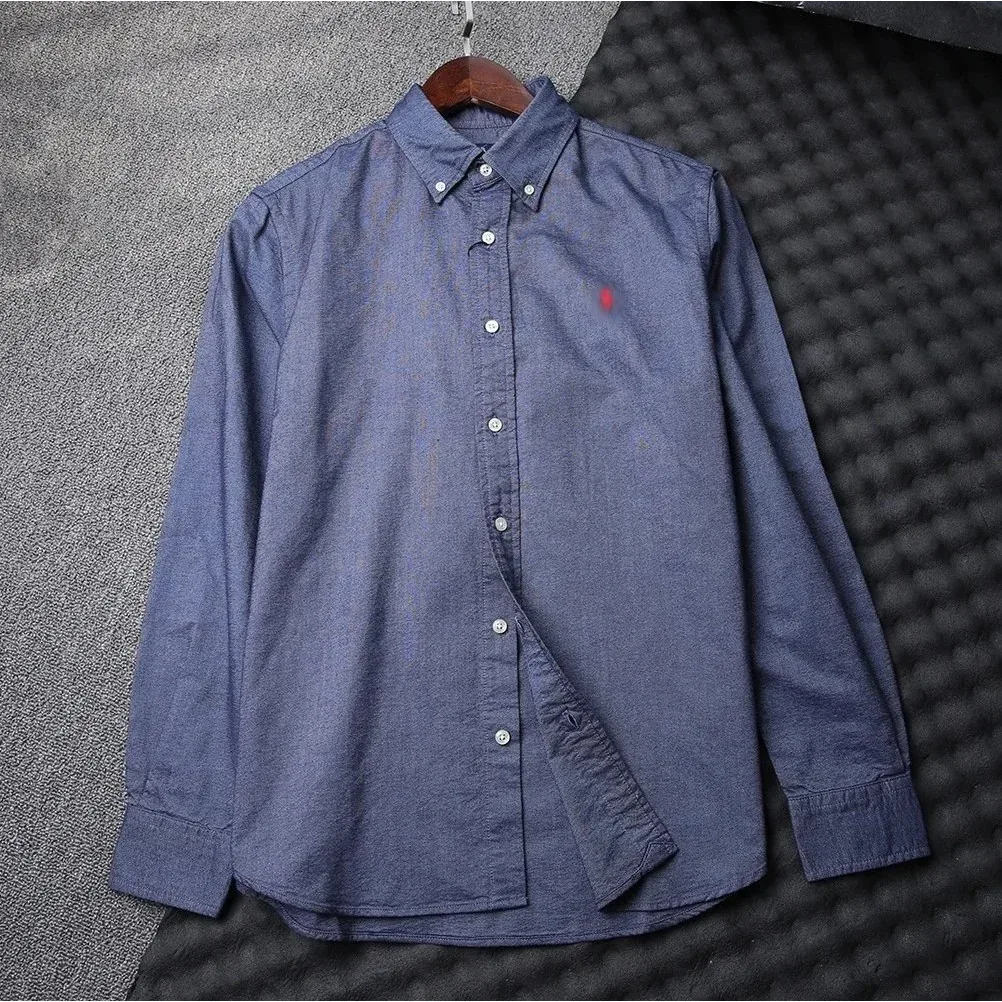 Polo Ralph Lauren Polo Ralph Lauren Classic Logo Blue Button-Up Shirt Blue - 1