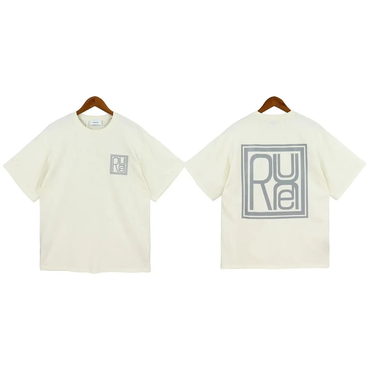 Other Unisex Purel T-Shirt Cream Solid Cream - 1
