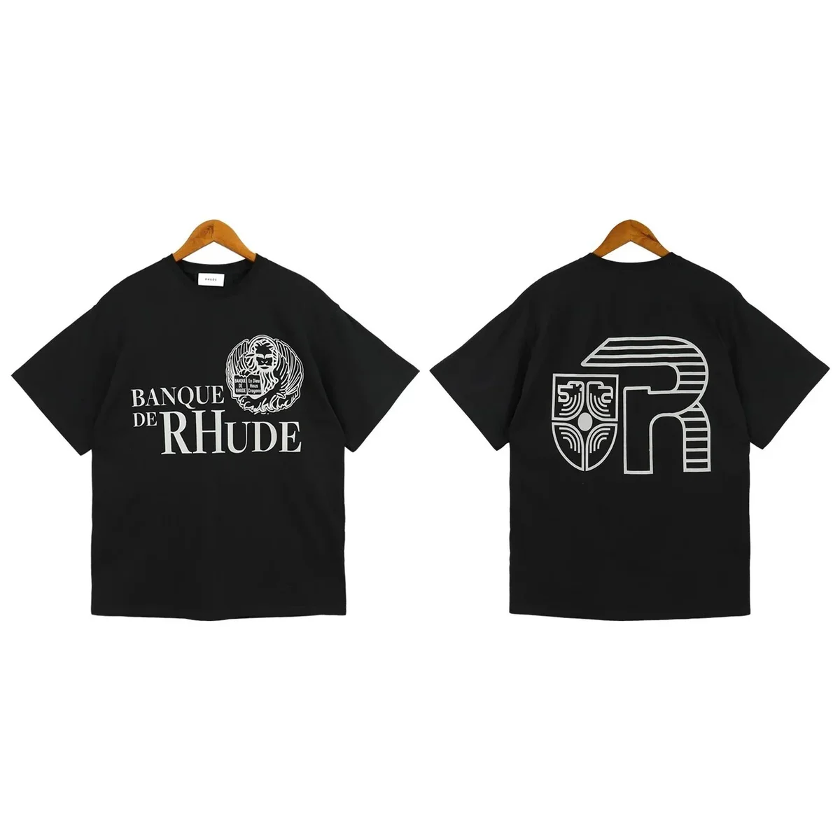 Rhude Rhude Banque de Rhude Black T-Shirt Black - 1