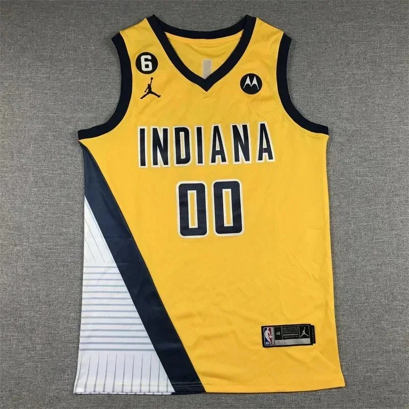 Jordan Nike Air Jordan Indiana Pacers Jersey Yellow Yellow - 1
