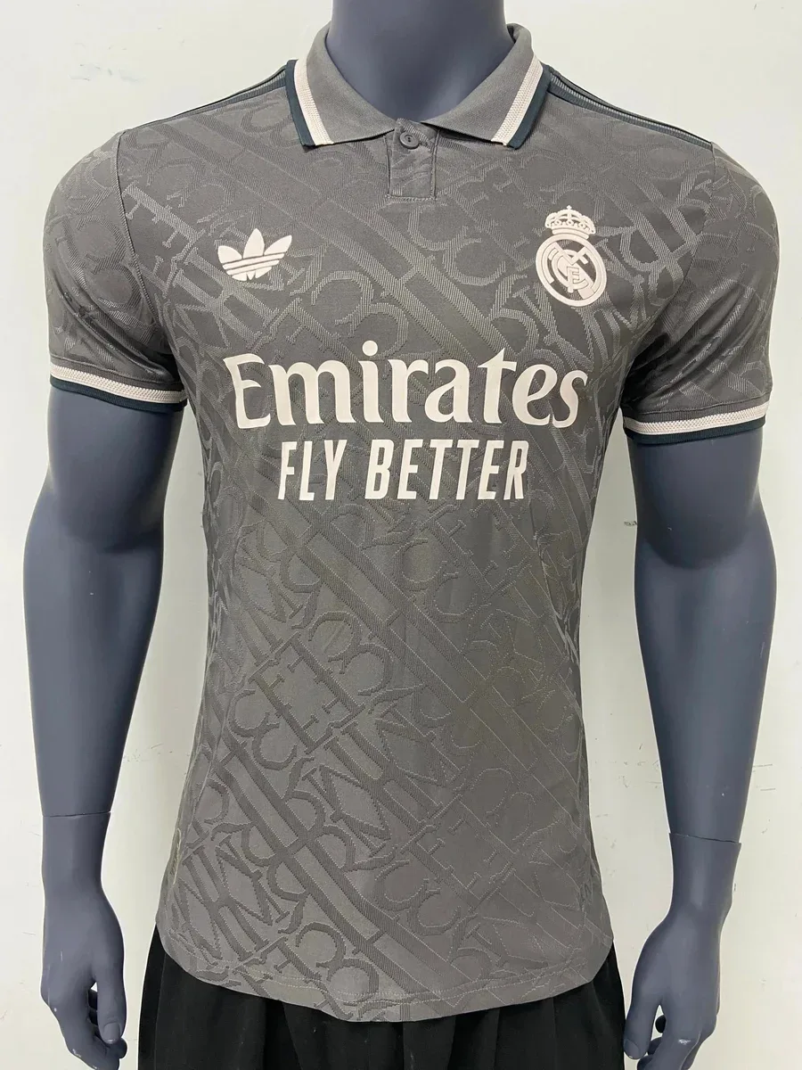 Real Madrid Adidas Real Madrid Away Jersey Grey Grey - 1