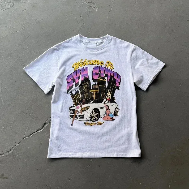 Other White 'Welcome To SIN CITY' T-Shirt White - 1