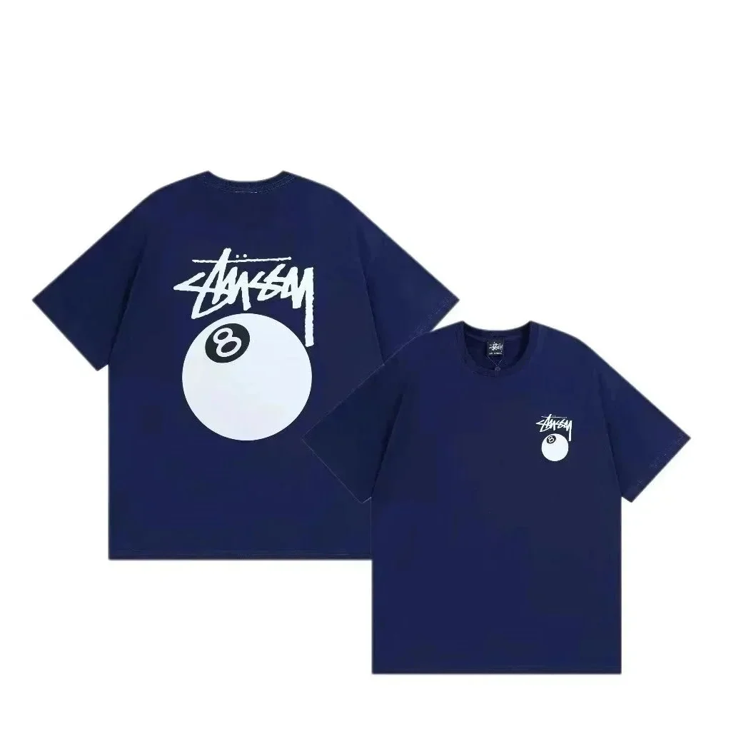 Stussy Stussy 8-Ball Navy T-Shirt Navy - 1