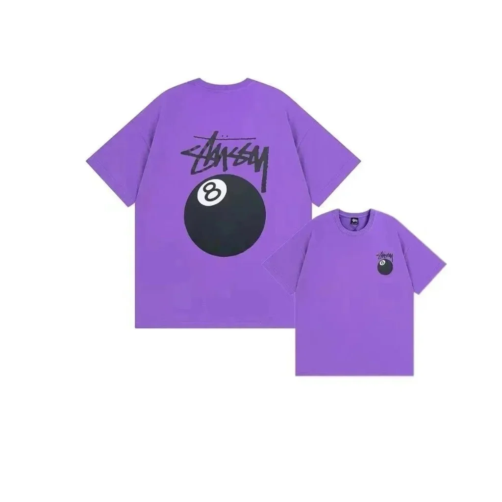 Stussy Stussy 8 Ball Purple T-Shirt Purple - 1