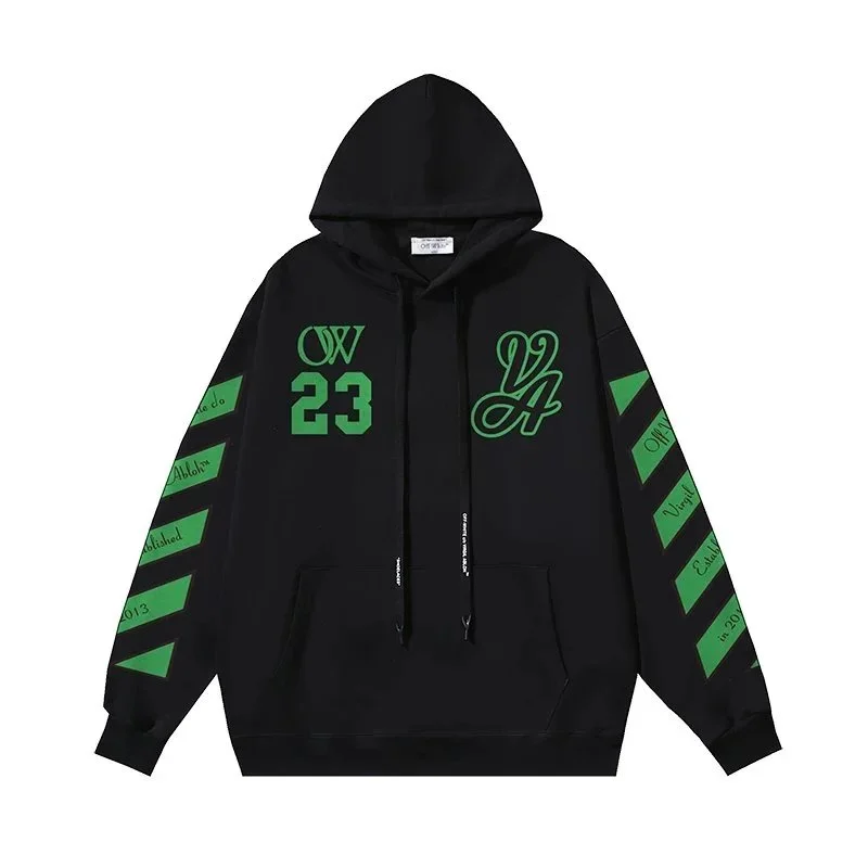 Off-White Off-White OW Out Of Office Black/Green Hoodie Black - 1