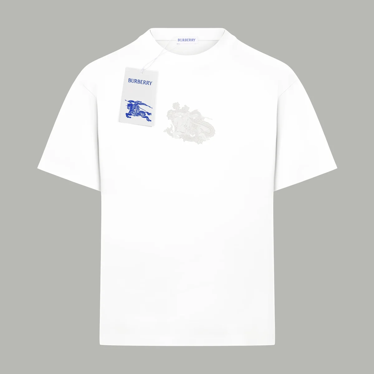 Burberry Burberry Bur-14 White Dragon Print T-Shirt White - 1