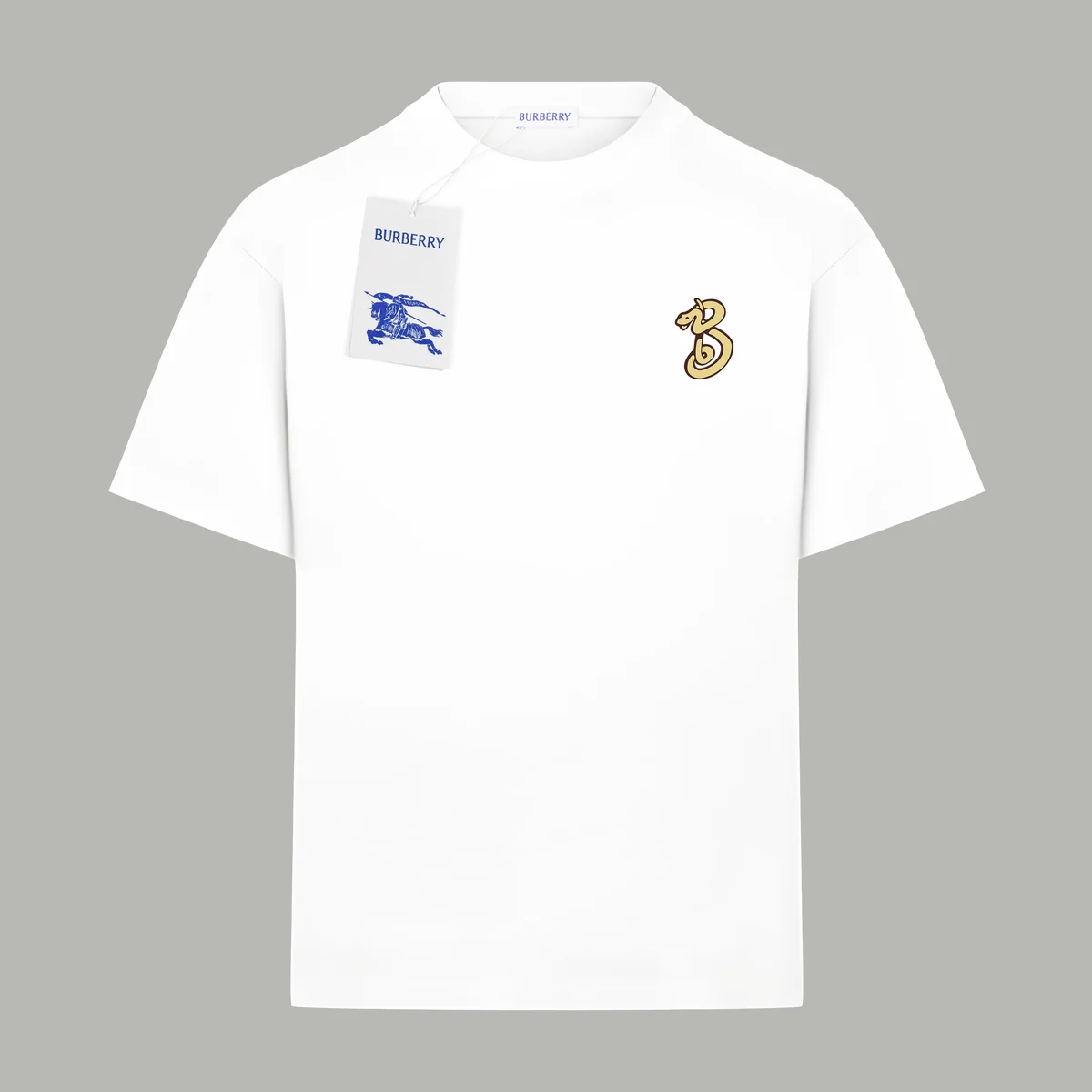 Burberry Burberry Bur-03 White B Logo T-Shirt White - 1