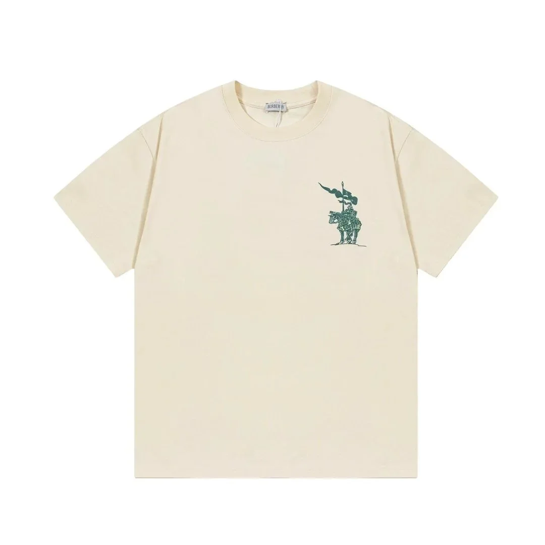 Burberry Burberry Bur-27 Cream Knight Graphic T-Shirt Cream - 1