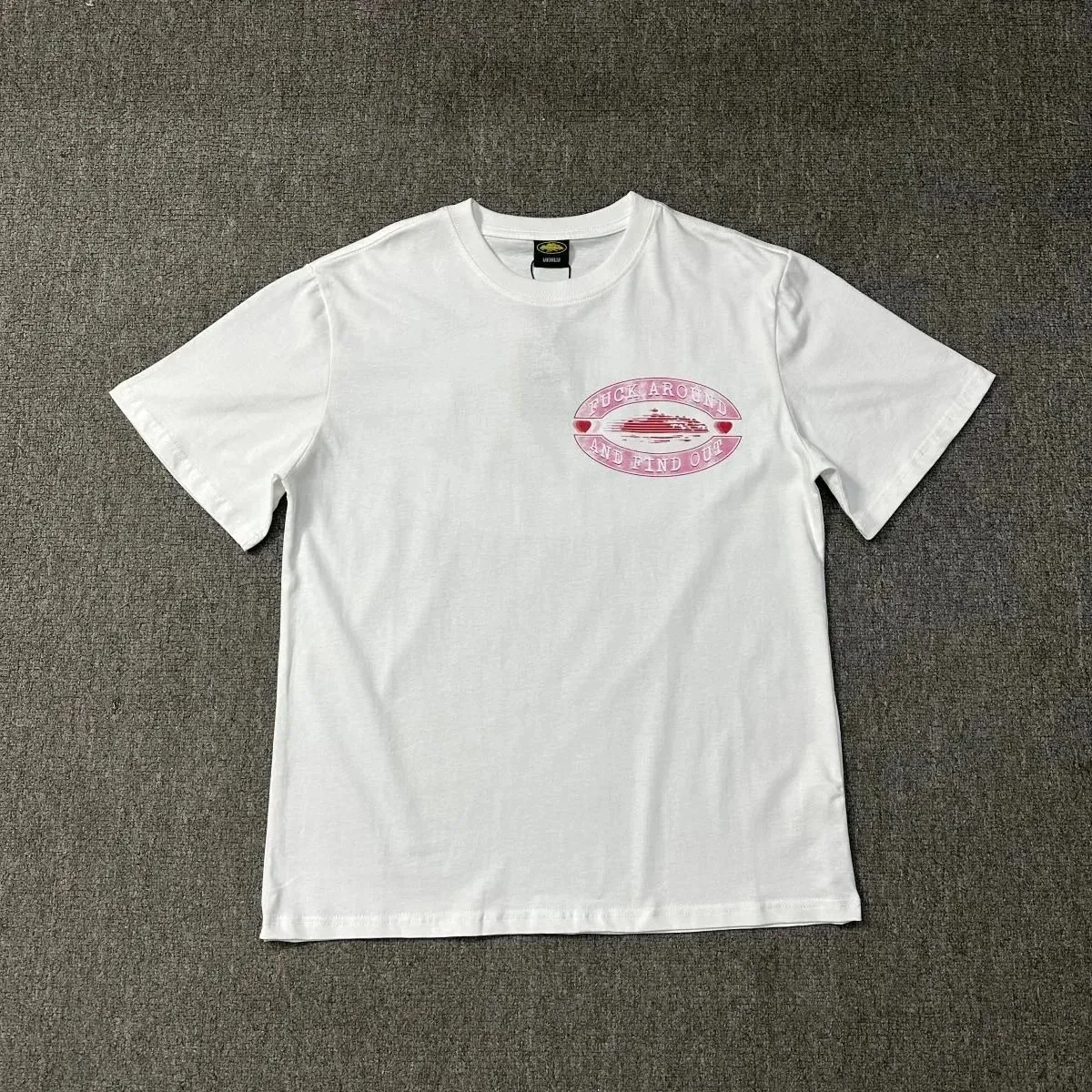 Other White 'FUCK AROUND AND FIND OUT' T-Shirt White - 1