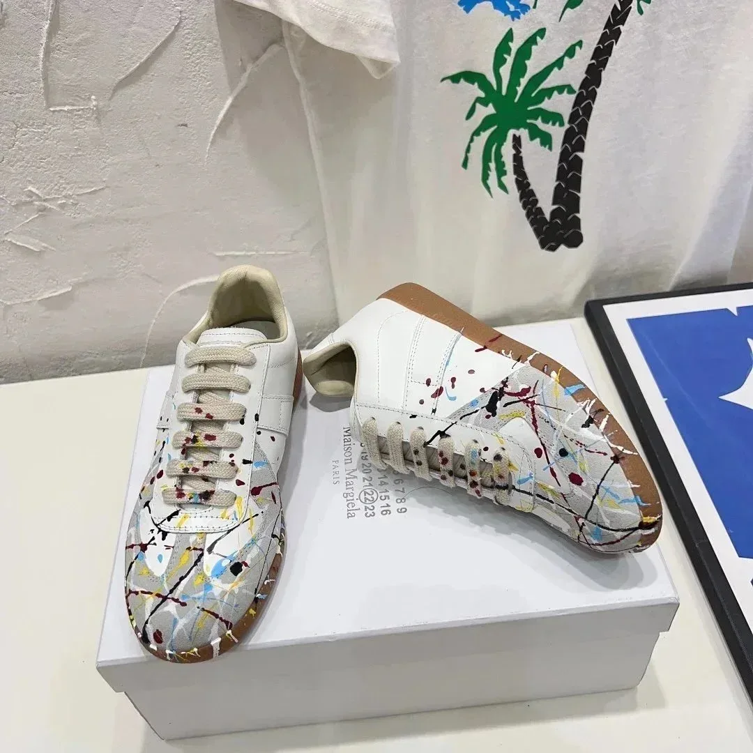 Maison Margiela Maison Margiela Replica Splatter Paint Sneakers White - 1