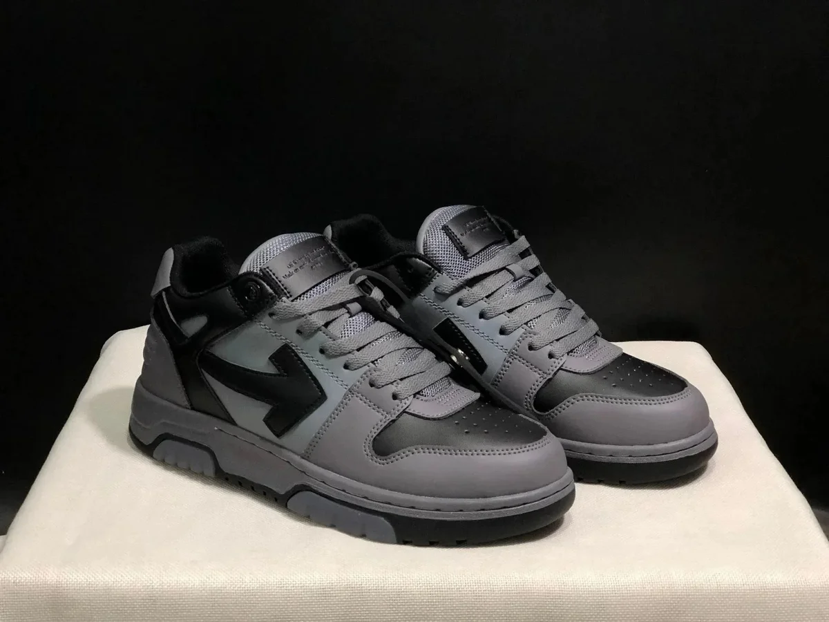 Other Unisex ALBB-029 Grey & Black Sneakers Grey - 1