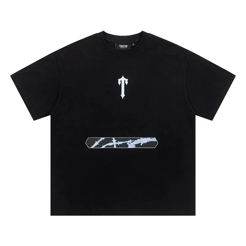 Trapstar Trapstar Black Barbed Wire T-Shirt Black - 1