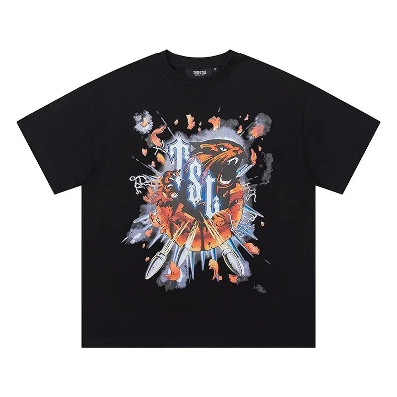 Other Black Tiger Graphic T-Shirt Black - 1