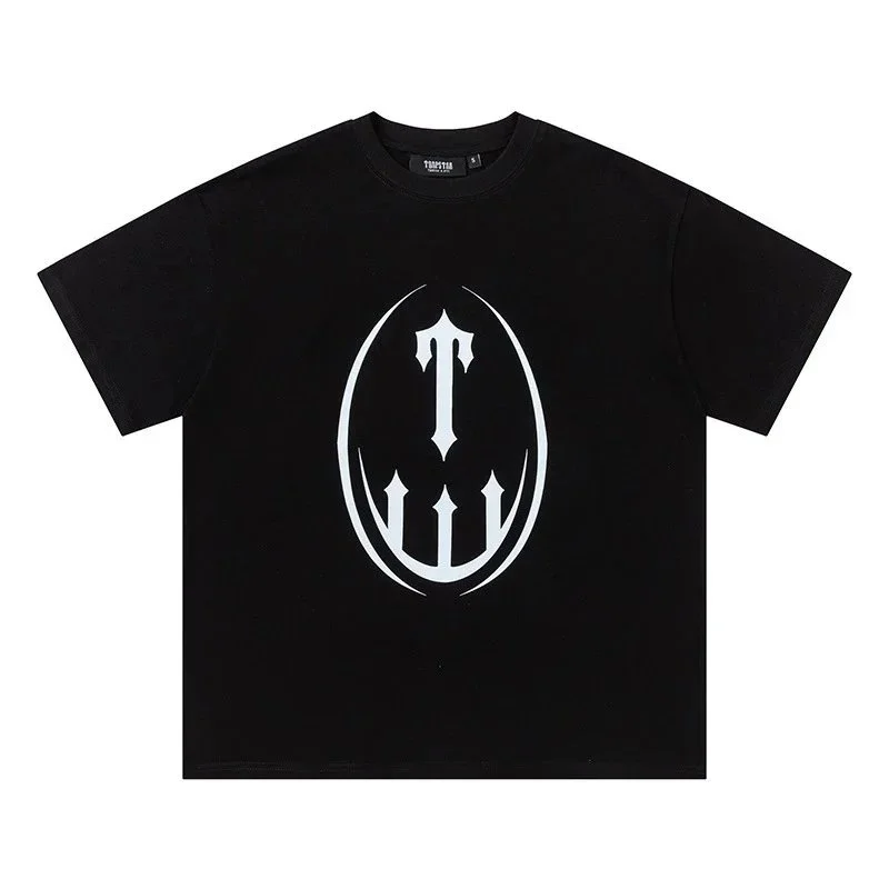 Trapstar Trapstar Black White Logo T-Shirt Black - 1