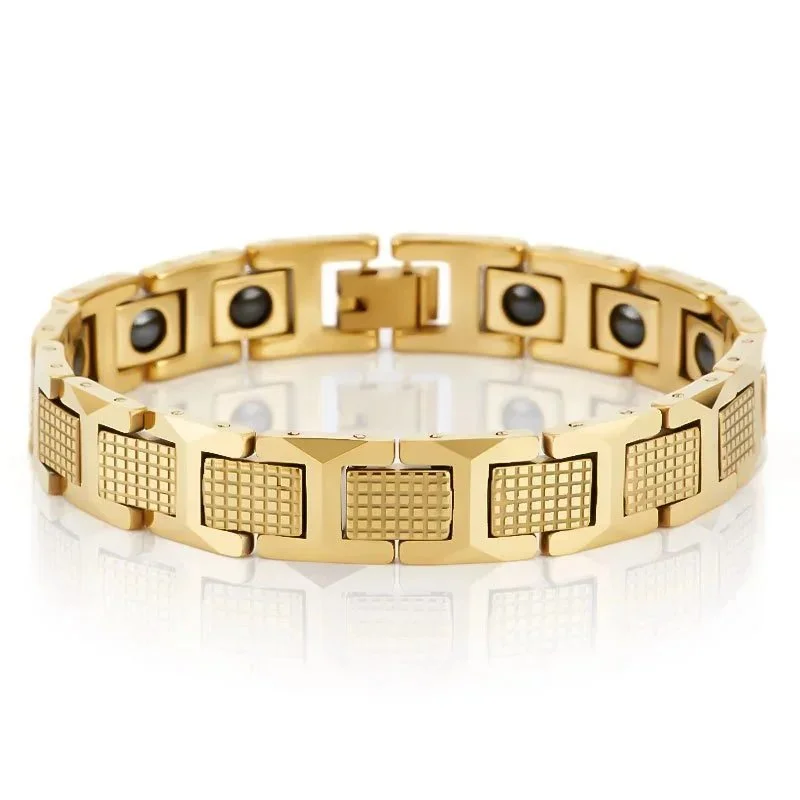 Other Gold Hematite Magnetic Bracelet Jewelry Gold - 1