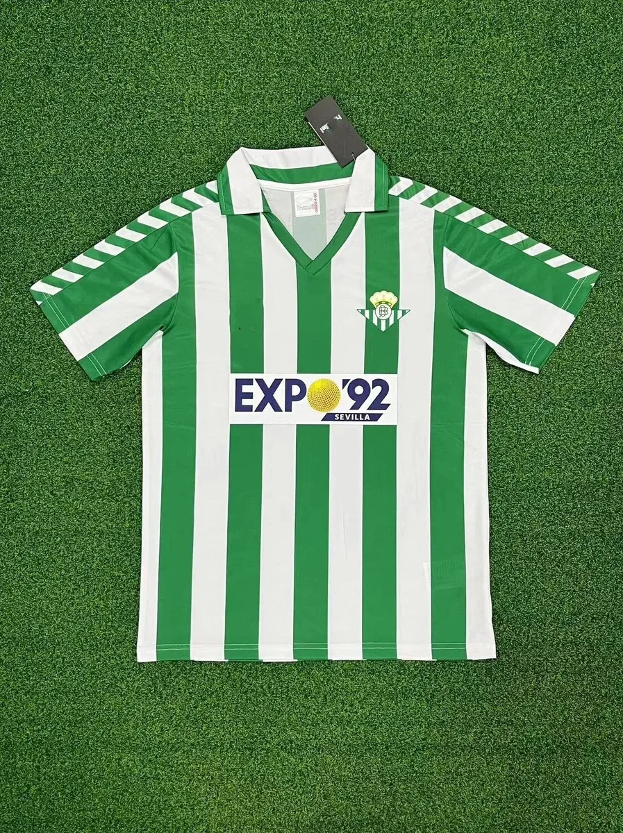 Other Green & White Striped Expo '92 Sevilla Jersey Green - 1