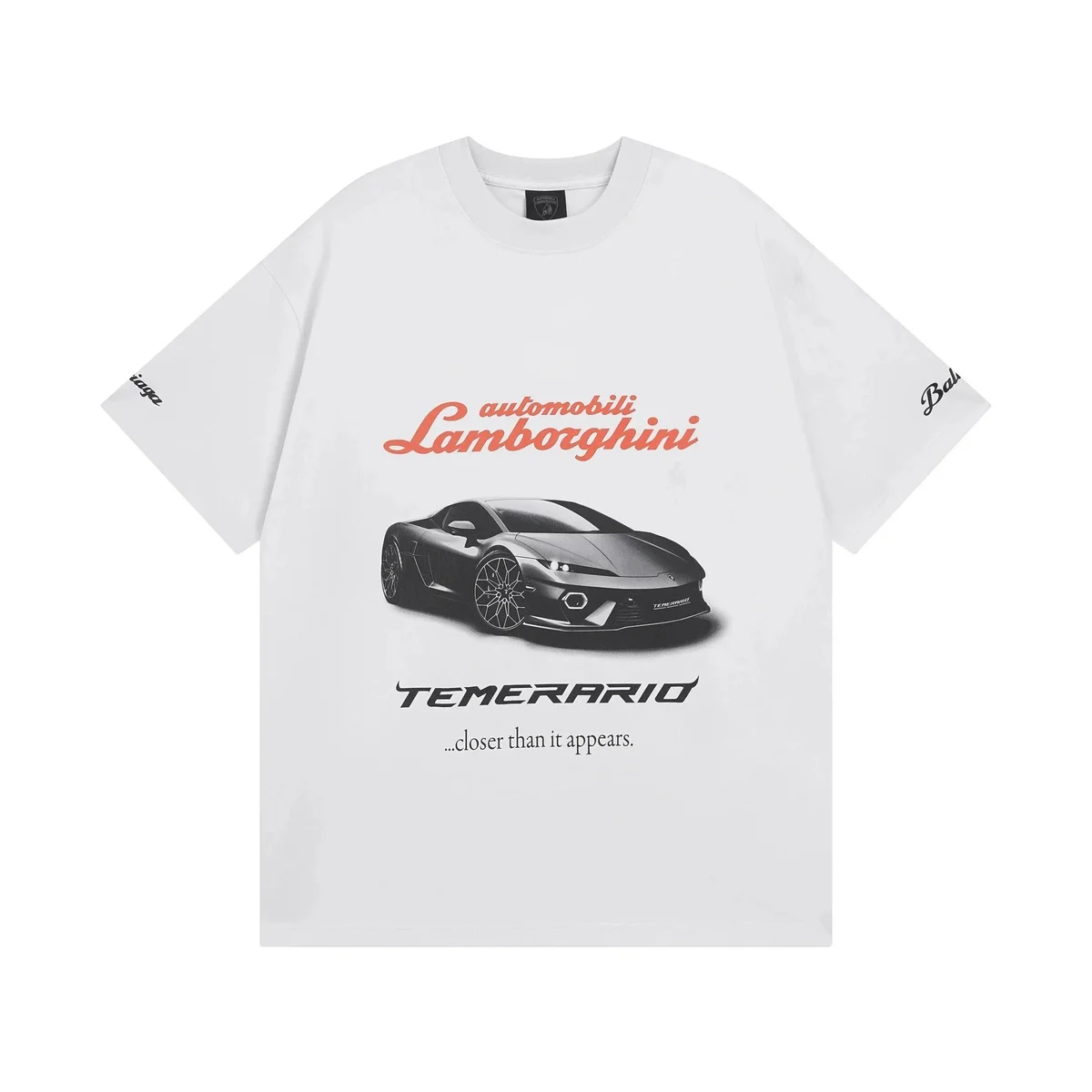 A Bathing Ape BAPE Lamborghini Temerario White T-Shirt White - 1