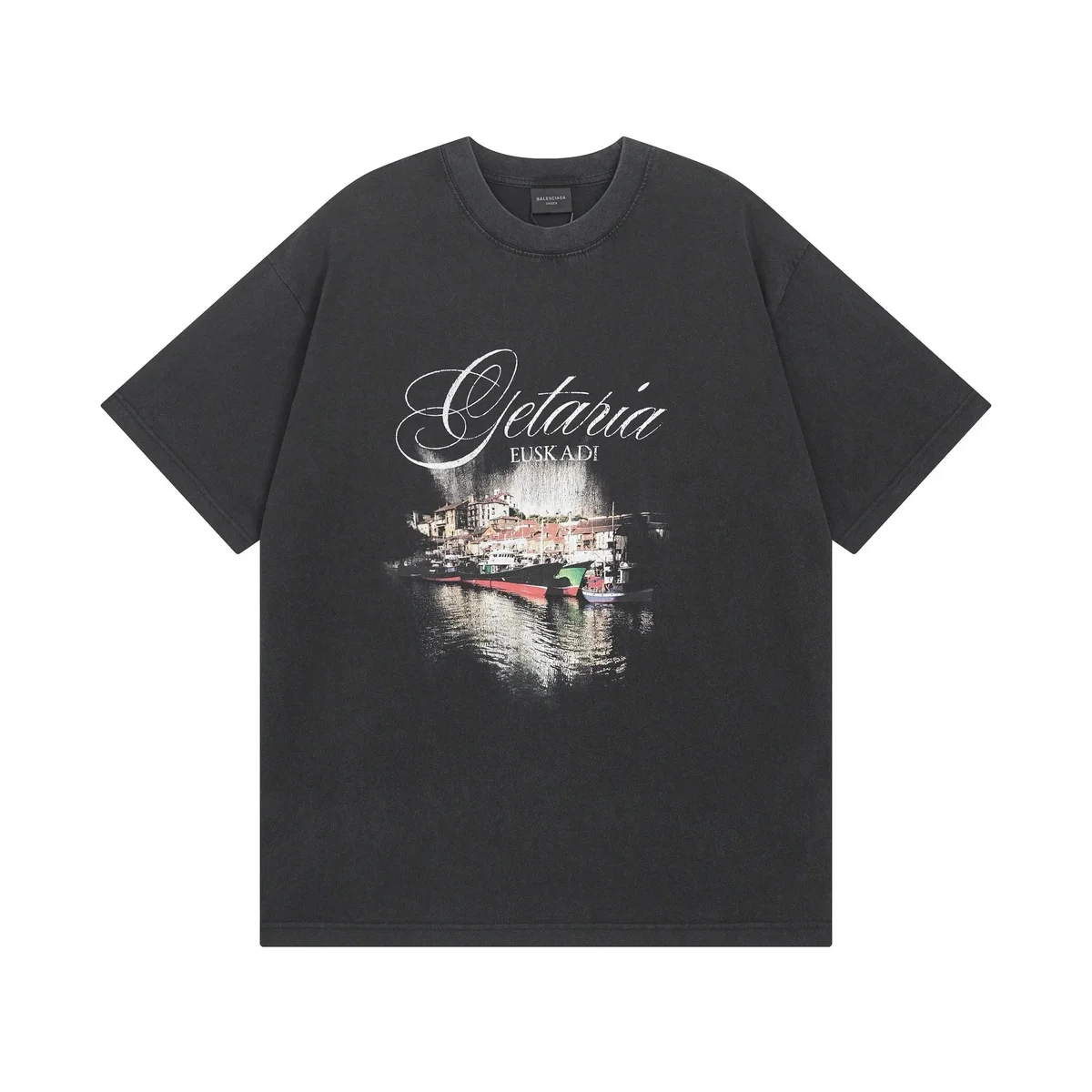 Balenciaga Balenciaga Getaria Euskadi Black T-Shirt Black - 1