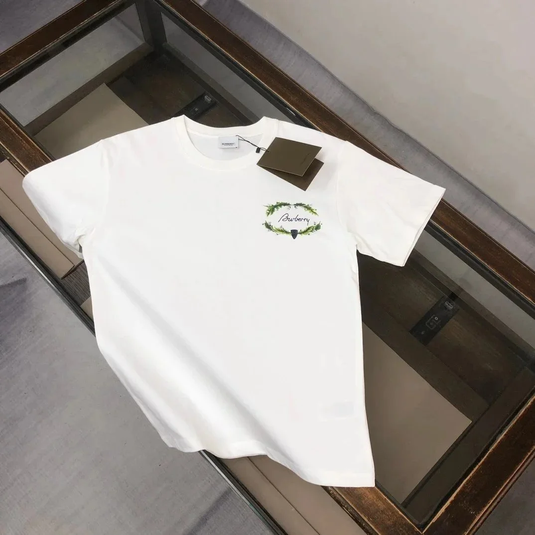 Burberry Burberry White Floral Logo T-Shirt White - 1