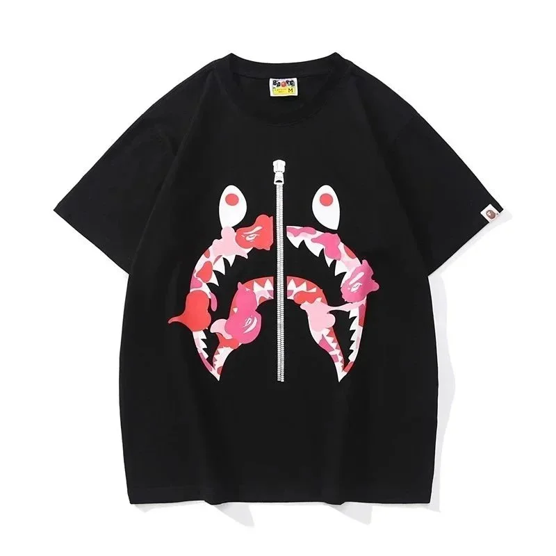 A Bathing Ape A Bathing Ape BAPE STA 33 Black Shark T-Shirt Black - 1