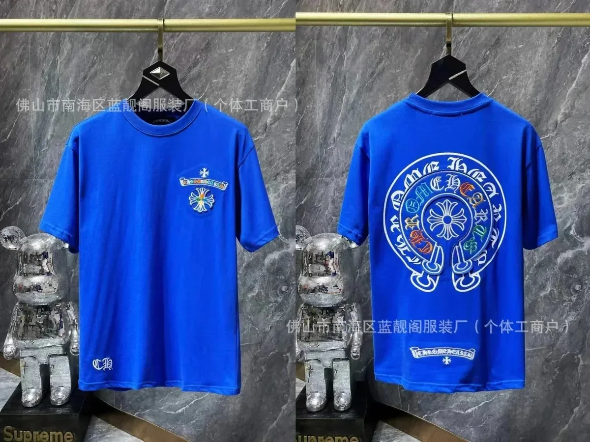 Chrome Hearts Chrome Hearts CH Plus Blue T-Shirt Blue - 1