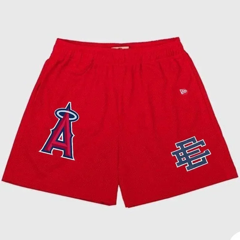 New Era New Era Los Angeles Angels Red Shorts Red - 1