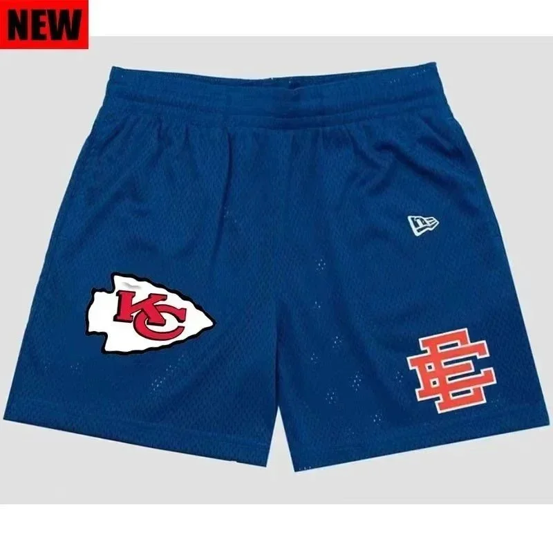 New Era New Era Kansas City Chiefs Blue Shorts Navy - 1