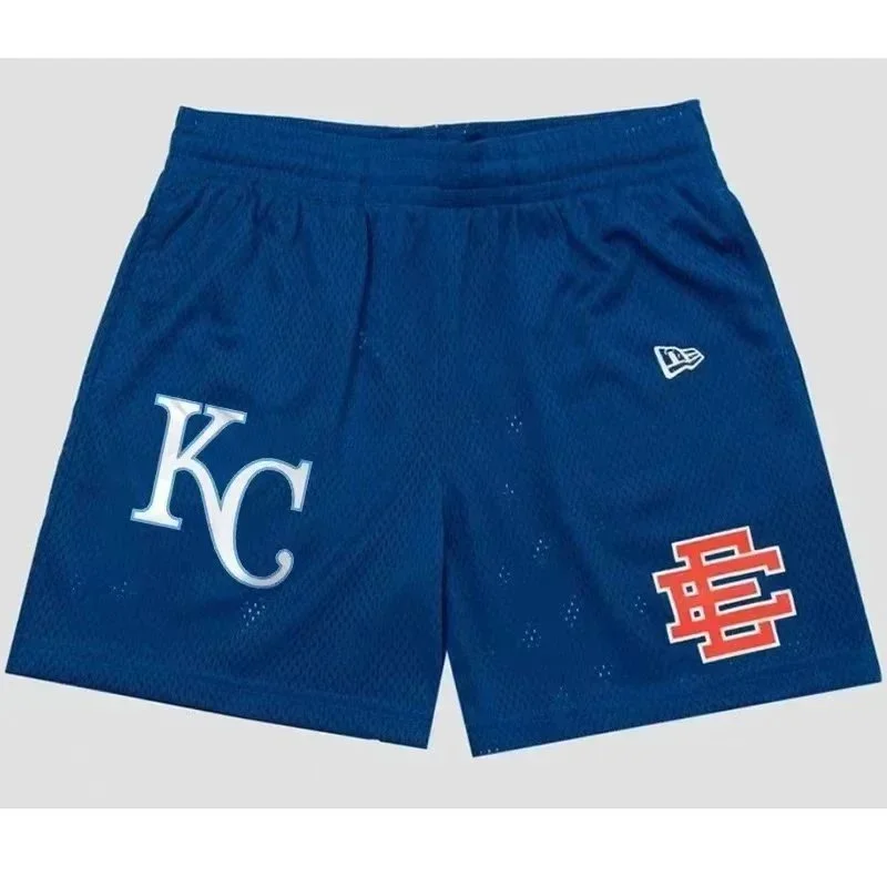 New Era New Era Kansas City Royals Blue Shorts Blue - 1