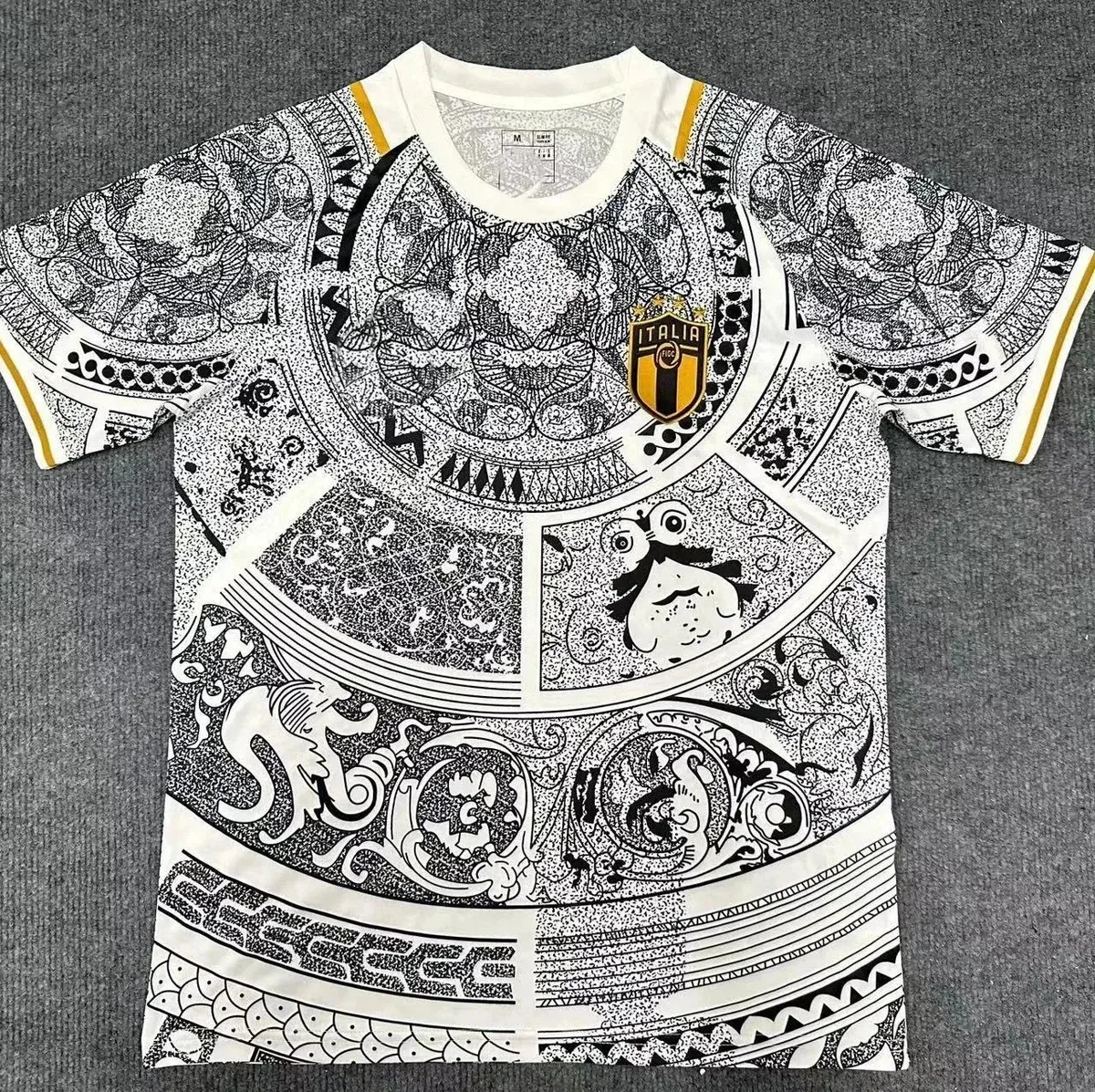 Other Italian Collaboration White T-Shirt with Detailed Print White - 1