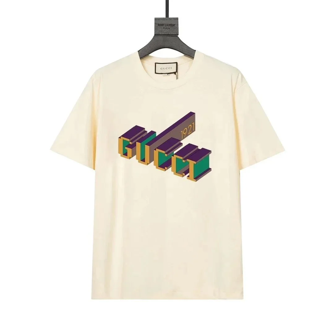 Gucci Gucci 1921 Graphic Tee Cream T-Shirt Cream - 1