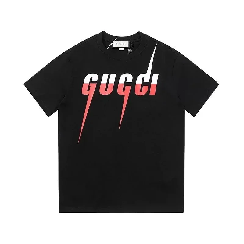 Gucci Gucci Logo T-Shirt Black/Red Black - 1