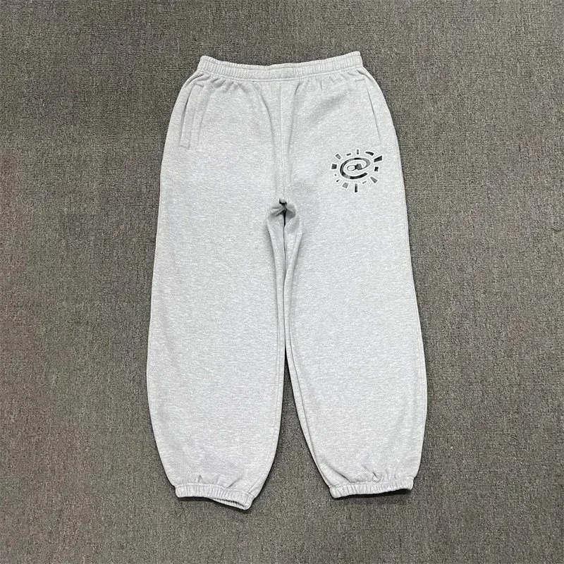 Other Grey Long Pants with Embroidered Logo Casual Sweatpants Grey - 1